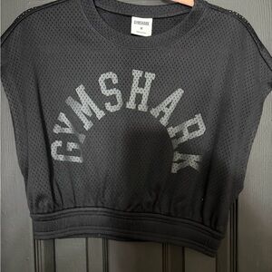 Gymshark Charcoal Mesh Crop Top